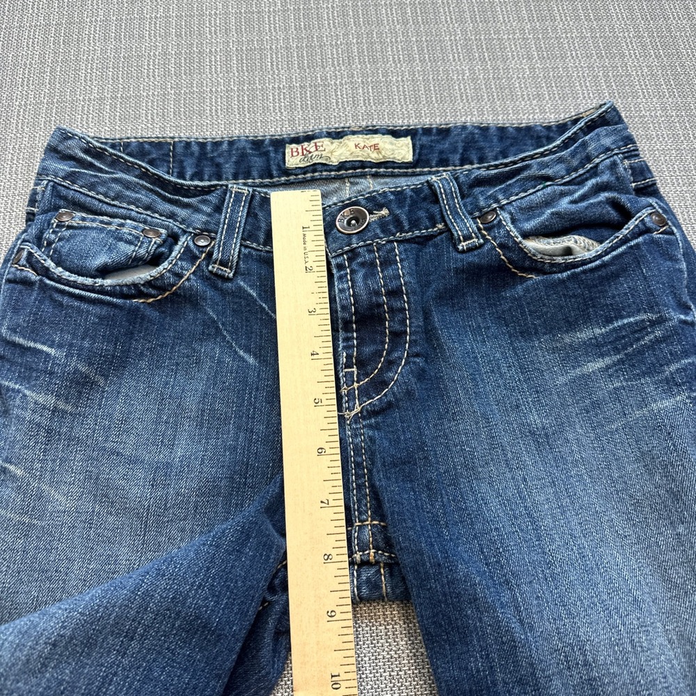 BKE Kate Bootcut Jeans Womens 27 x 31.5 Dark Wash Western Low Rise - Picture 9 of 12